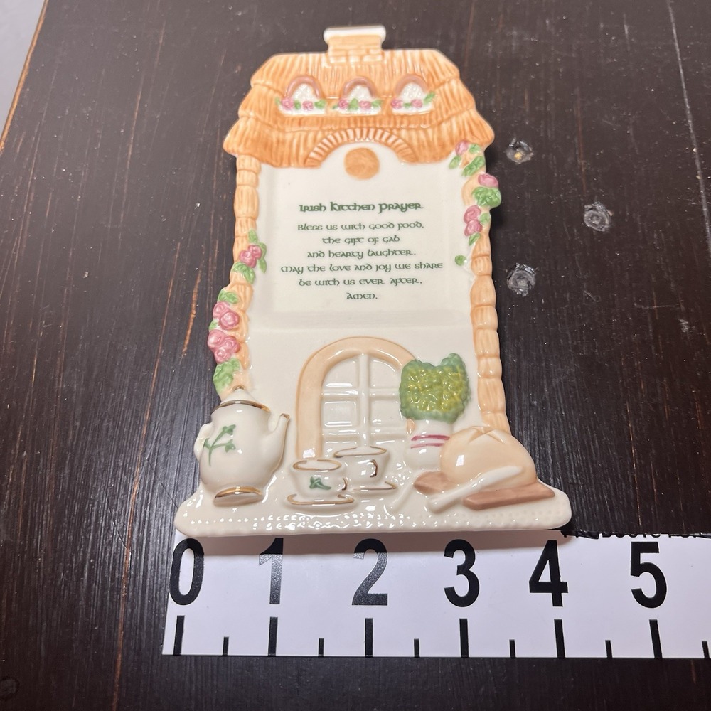Lenox Irish Kitchen Prayer Spoon Rest 818819 Porcelain Cottage Ireland Decor - Picture 7 of 7